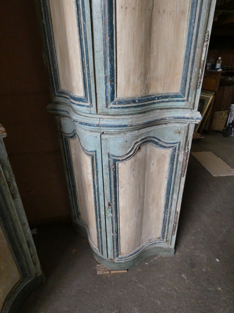 Exceptionnelle paire d'encoignures monumentales de boiserie d'époque Louis XV – XVIIIe siècle -photo-3