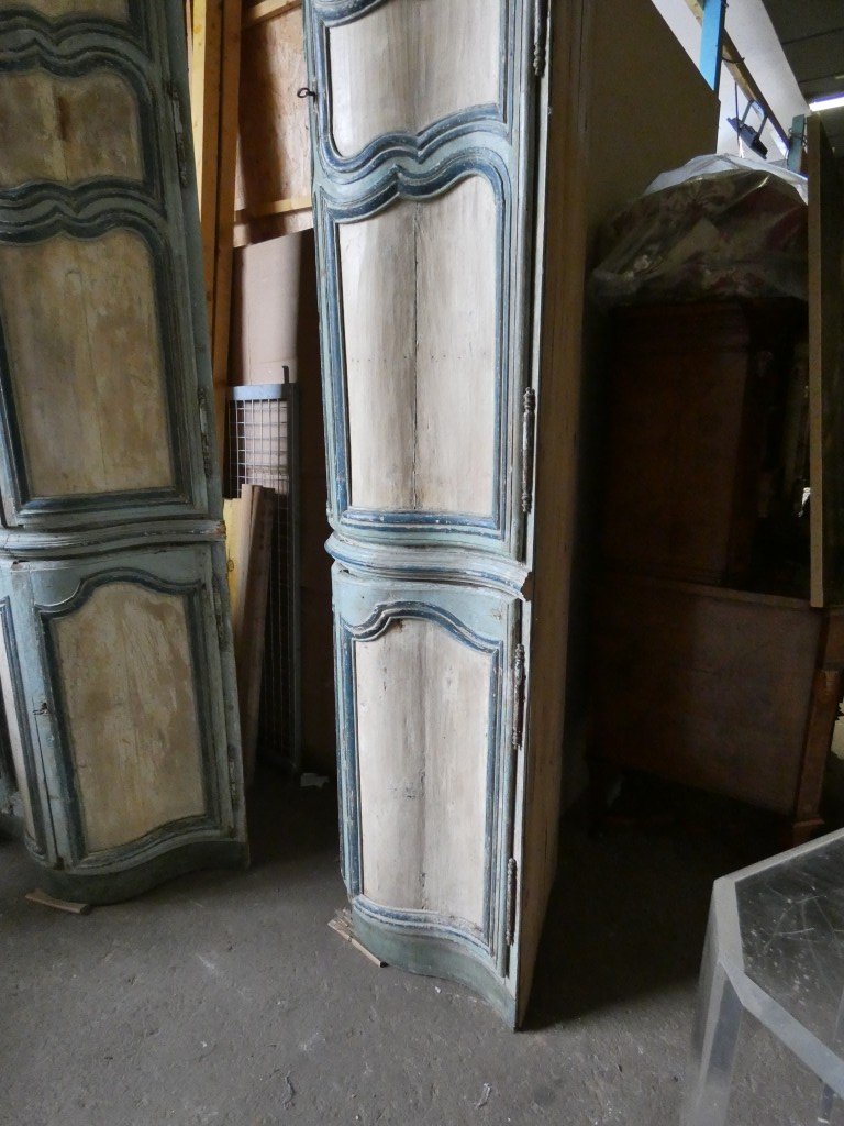 Exceptionnelle paire d'encoignures monumentales de boiserie d'époque Louis XV – XVIIIe siècle -photo-3