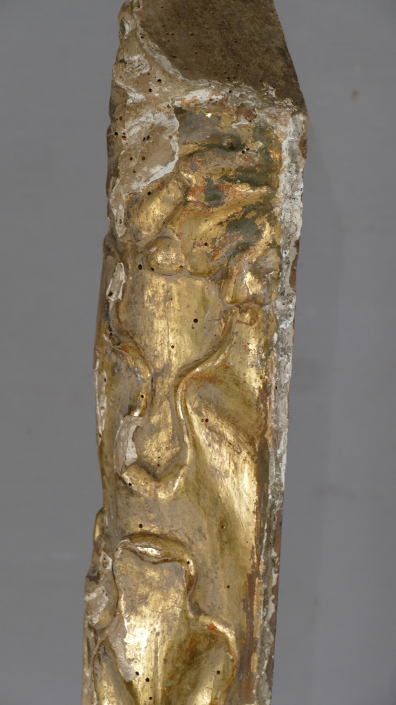 Carved Golden Wood Sculpture, Totem Way, Eighteenth Century-photo-3