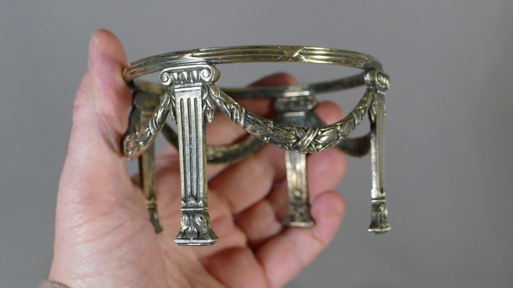 Pair Of Louis XVI Rafraichissoirs Crystal And Silver Metal Wmf-photo-3