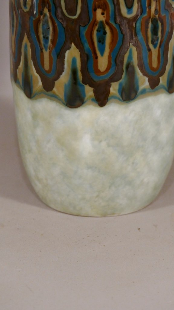 Camille Tharaud, Vase Art Déco Aux Rares Couleurs, Limoges, Vers 1930-photo-3