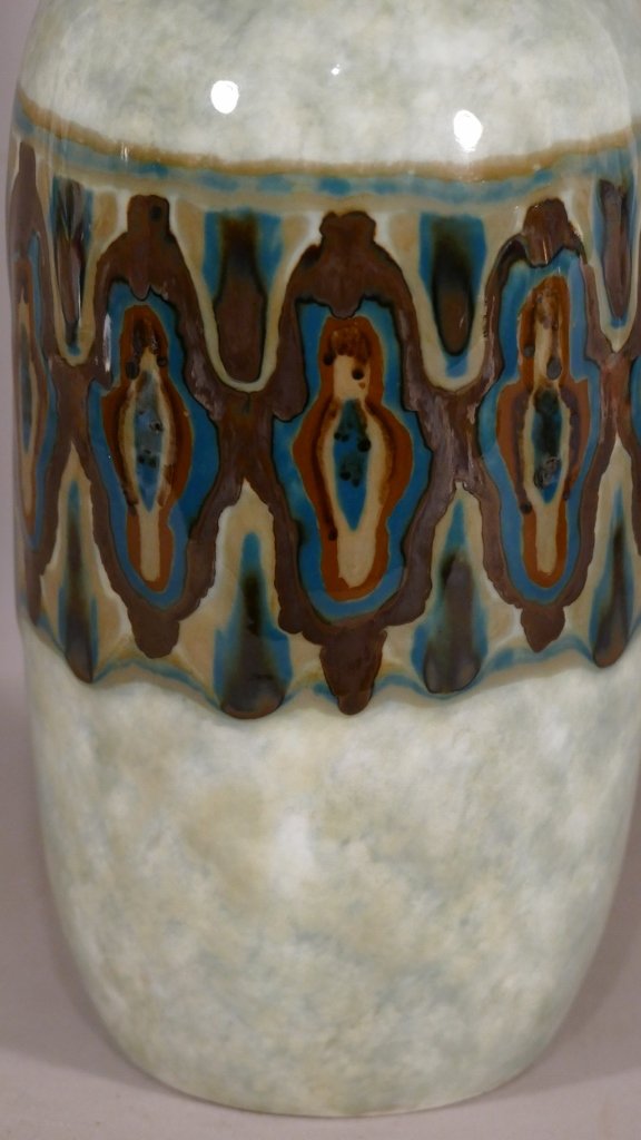 Camille Tharaud, Art Deco Vase With Rare Colors, Limoges, Around 1930-photo-4