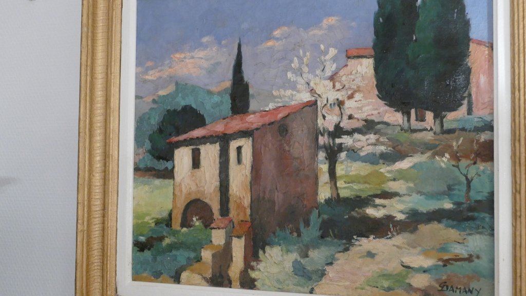 Cabanon In La Garrigue, Provence Landscape, Bright, Twentieth Damani-photo-3