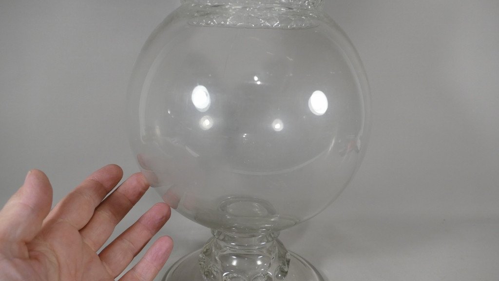 Important Pharmacy Jar Or Glass Drageoir, XIXth Time-photo-1