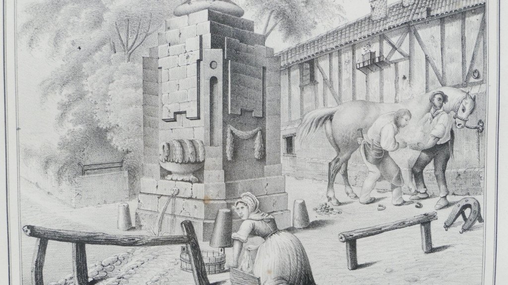 Fontaine Des Fantaisies (porte Tourny In Limoges), Litho Tripon, XIXth-photo-2