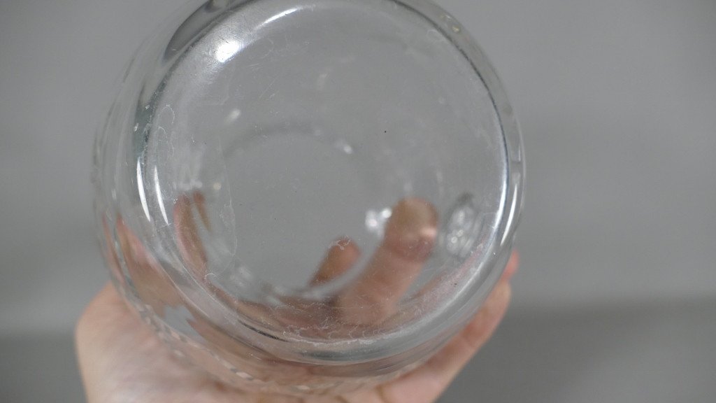 Broc à Eau En Verre Taillé Diamant, époque XX ème-photo-2