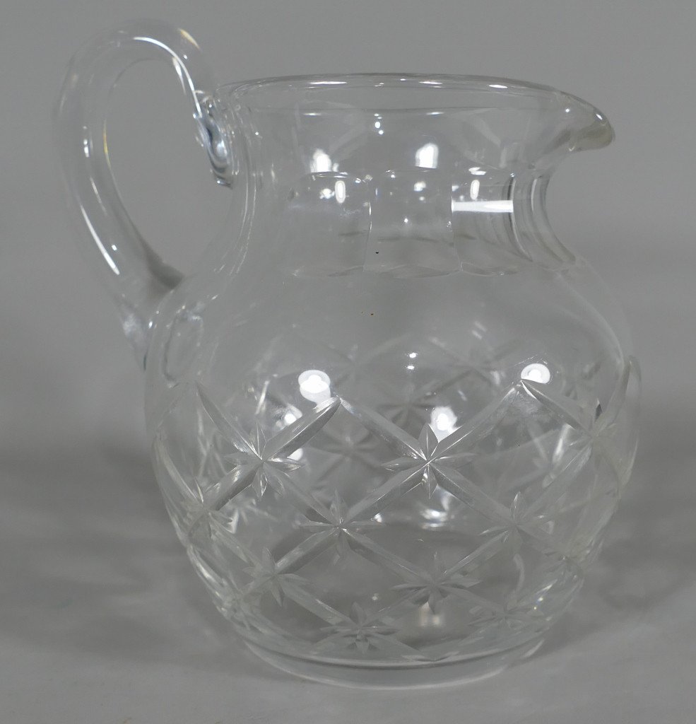 Diamond Cut Glass Water Pitcher, Twentieth Time