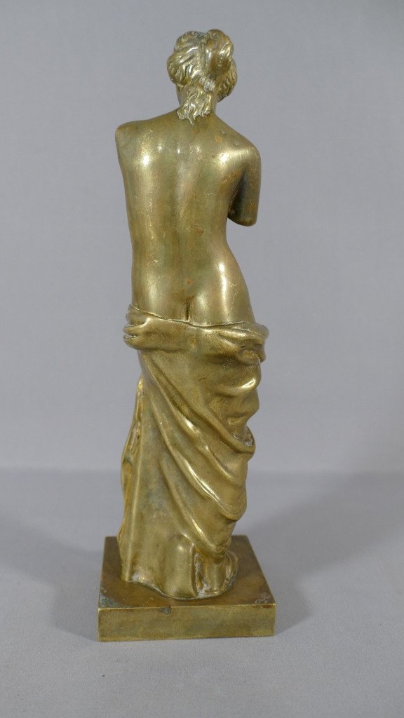 Statuette Vénus De Milo En Bronze, époque XIX ème, Souvenir Du Grand Tour-photo-4