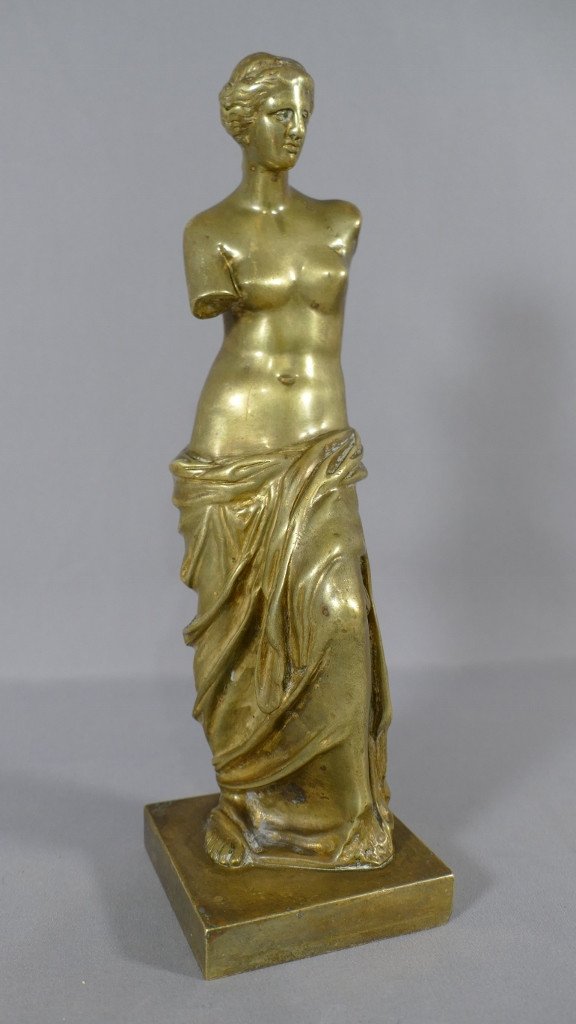 Statuette Vénus De Milo En Bronze, époque XIX ème, Souvenir Du Grand Tour