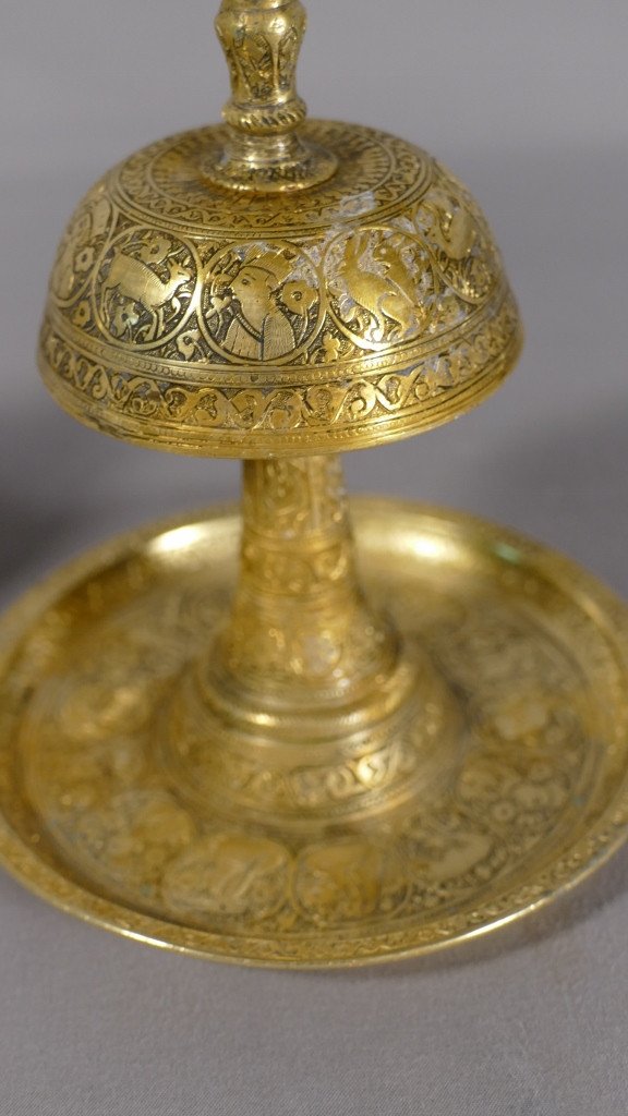 Pair Of Oriental Candlesticks, Byzantine? Persian? Islamic? Late 18th Century, Early 19th Century-photo-1