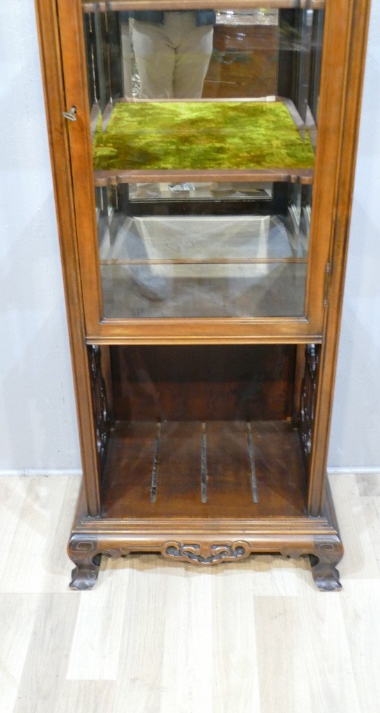 Japanese Showcase In Natural Wood Early Twentieth Time-photo-2