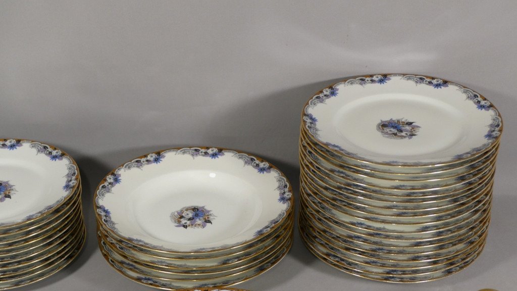 Limoges Porcelain Service Part Art Deco Period-photo-3