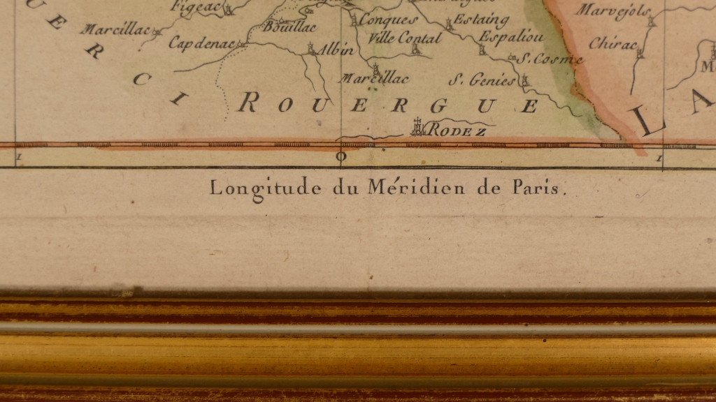 Carte XVIII ème De La Marche, Du Limousin, De l'Auvergne Et Du Bourbonnois Par M. Bonne -photo-1