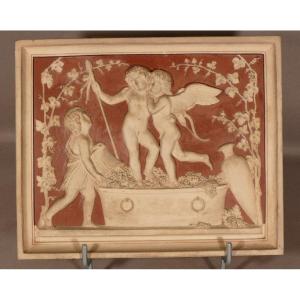 After Thorvaldsen, Neoclassical Sculpture In Terracotta, Manufacture Peter Ipsen Around 1830