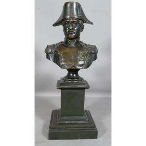 Napoléon Bonaparte, Buste En Bronze Patiné, époque Début XX ème