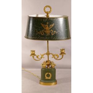 Empire Style Swan Bouillotte Lamp, Early 20th Century