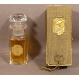 Divinia Par Wolff & Sohn 1903 , Très Rare Flacon De Parfum Plein En Cristal Baccarat Et  Boîte