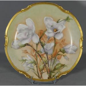 Magniola, Mandavy Hand Painted Limoges Porcelain Dish From Malvaleix