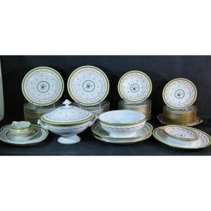 Haviland Vieux Paris vert, service de table pour 12 personnes, porcelaine Limoges