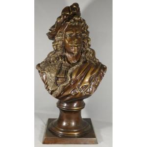 86 Cm High! Very Large Bronze Bust Of Rembrandt After Carrier Belleuse