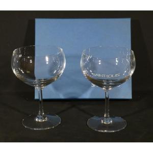 Saint Louis, Set Of Two Crystal Tasting Glasses, 60cl