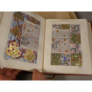 Neo-gothic Prayer Book, Entirely Handwritten And Illuminated – E. & A. Lesort – 19th Century