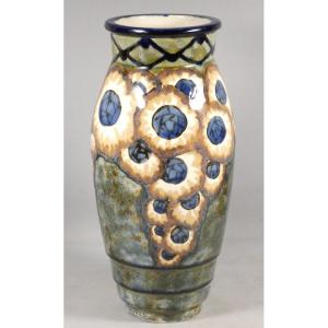 Vase Art déco en céramique émaillée, Sèvres, vers 1930