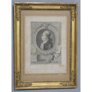 Portrait Of Jacques Necker, Engraving By Jean Dambrun After Duval And Queverdo, Circa 1780