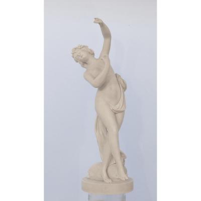 Danseuse Néoclassique, Sculpture En Biscuit De Sèvres, époque XIX ème