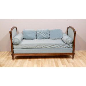 Extra Or Rest Bed, Louis XVI Bench In Carved Wood XIXth Century