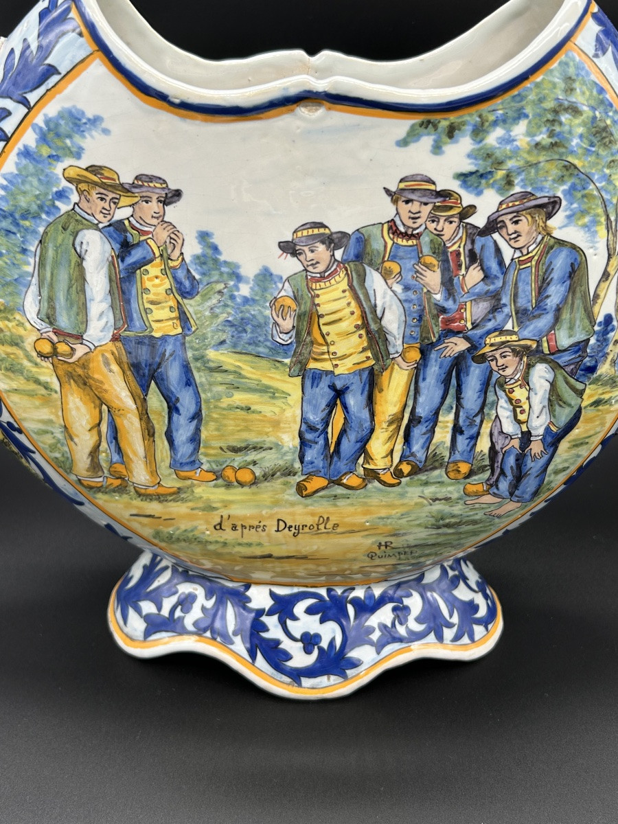 Vase HR Quimper d’après Deyrolle-photo-2