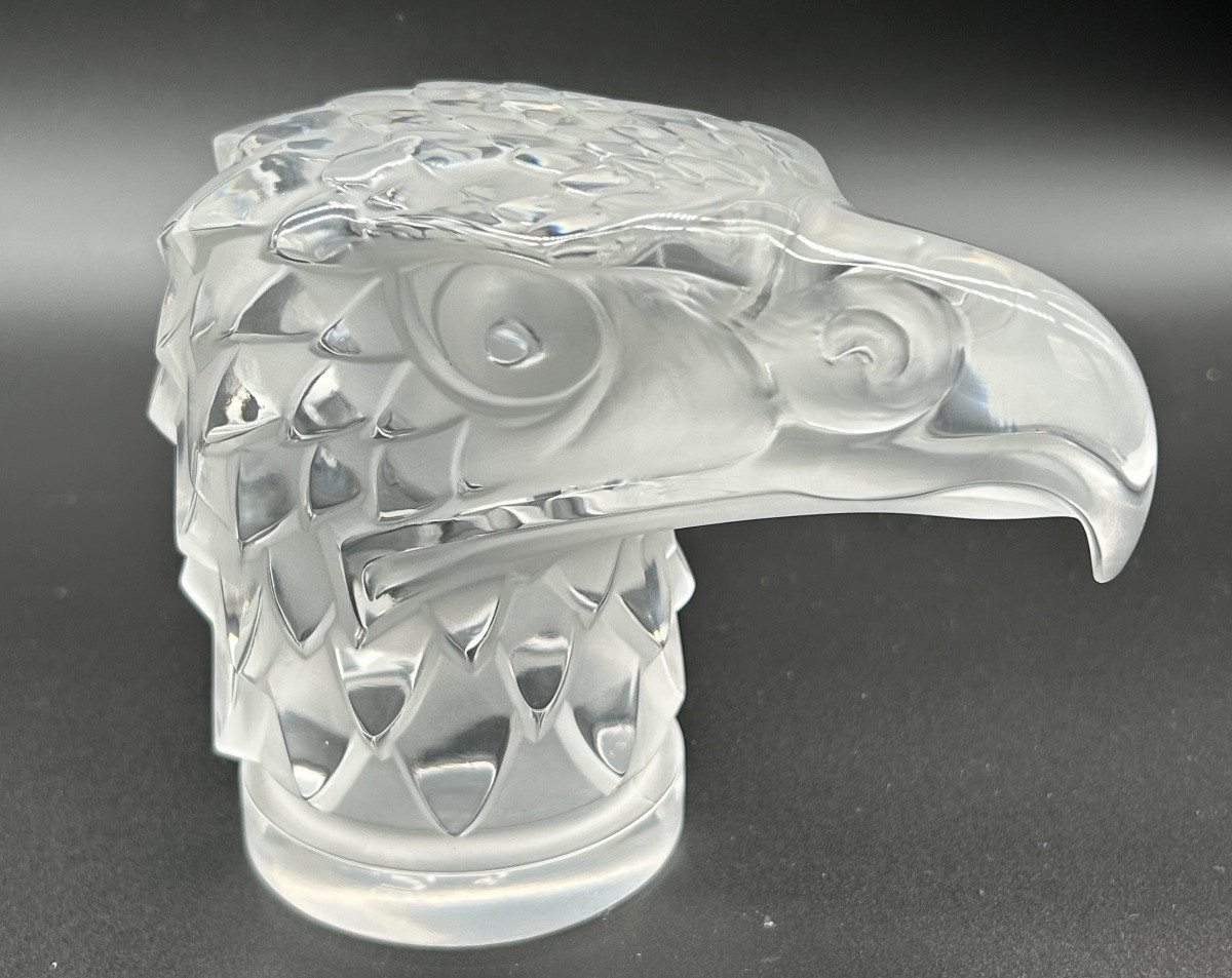 Presse papiers tête d’aigle René Lalique-photo-2