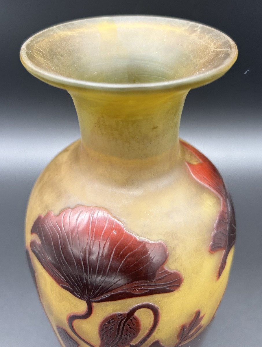 Vase en pâte de verre signé Paul Nicolas D’Argental-photo-6