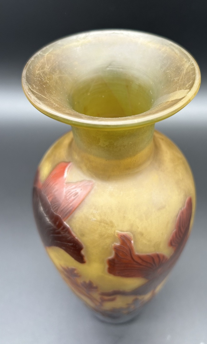 Vase en pâte de verre signé Paul Nicolas D’Argental-photo-7