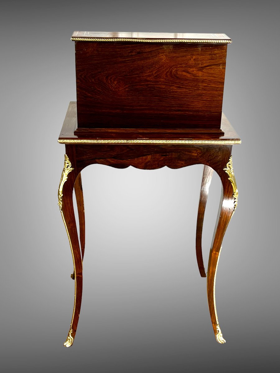 Bureau De Pente Style Louis XV d'Apres ( F.duvinage / A. Giroux )-photo-1