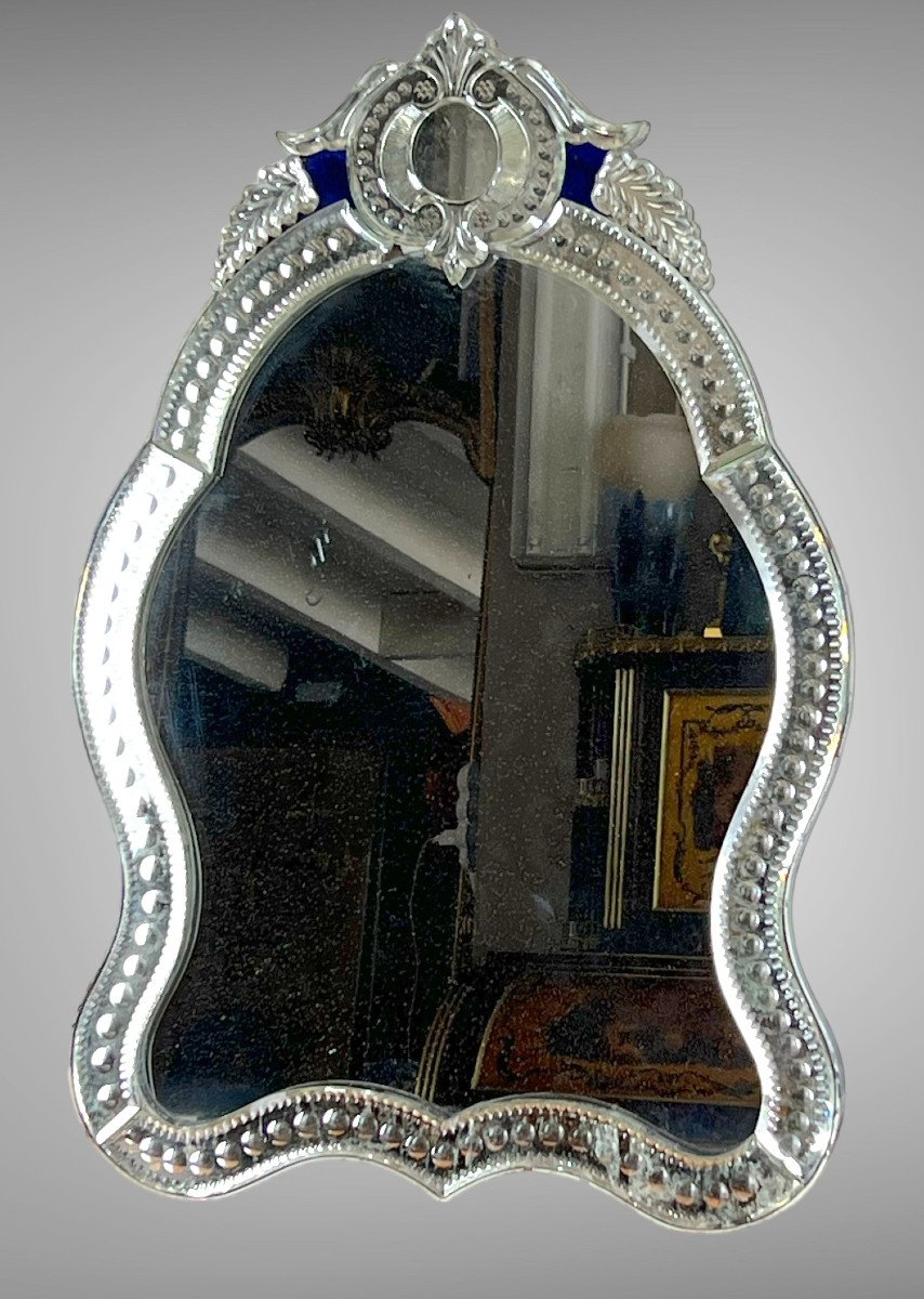Miroir XIXe A Poser Ou A Suspendre époque Napoléon III Avec Glace Au Mercure-photo-3