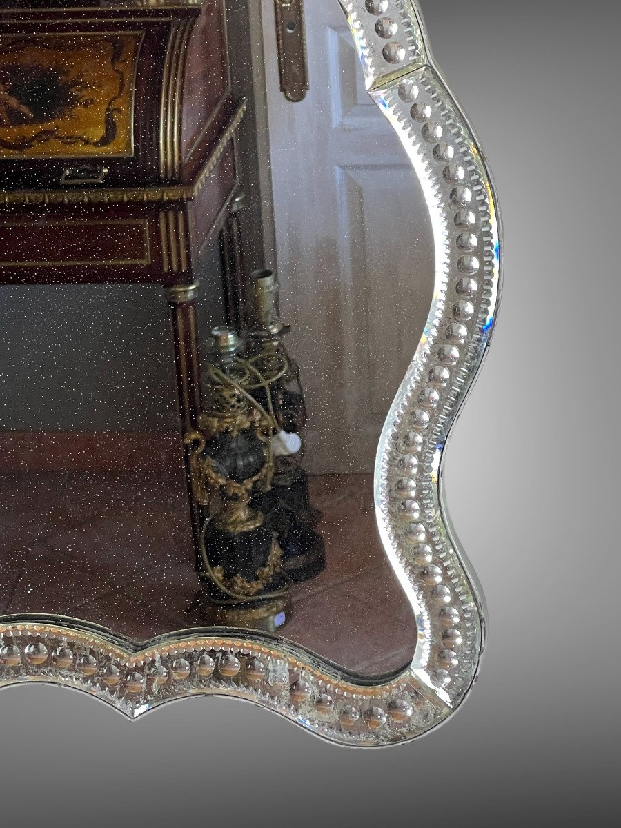 Miroir XIXe A Poser Ou A Suspendre époque Napoléon III Avec Glace Au Mercure-photo-3