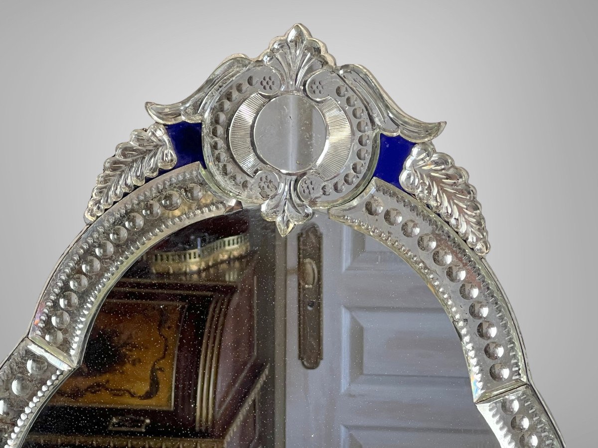 Miroir XIXe A Poser Ou A Suspendre époque Napoléon III Avec Glace Au Mercure-photo-4
