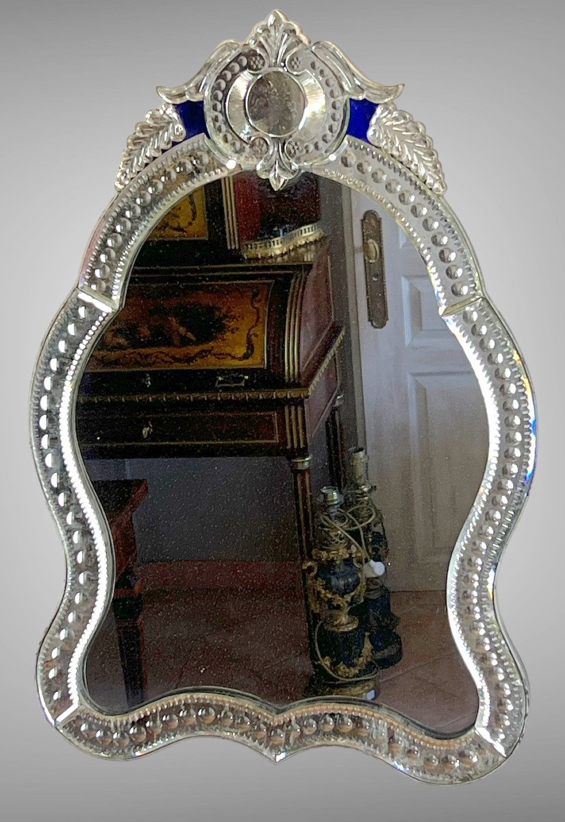 Miroir XIXe A Poser Ou A Suspendre époque Napoléon III Avec Glace Au Mercure