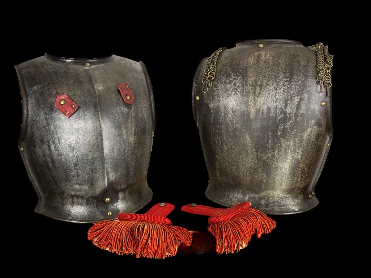 Cuirassier Breastplate In Sheet Iron / Manufure d'Armes De Chatlt 1831-photo-2