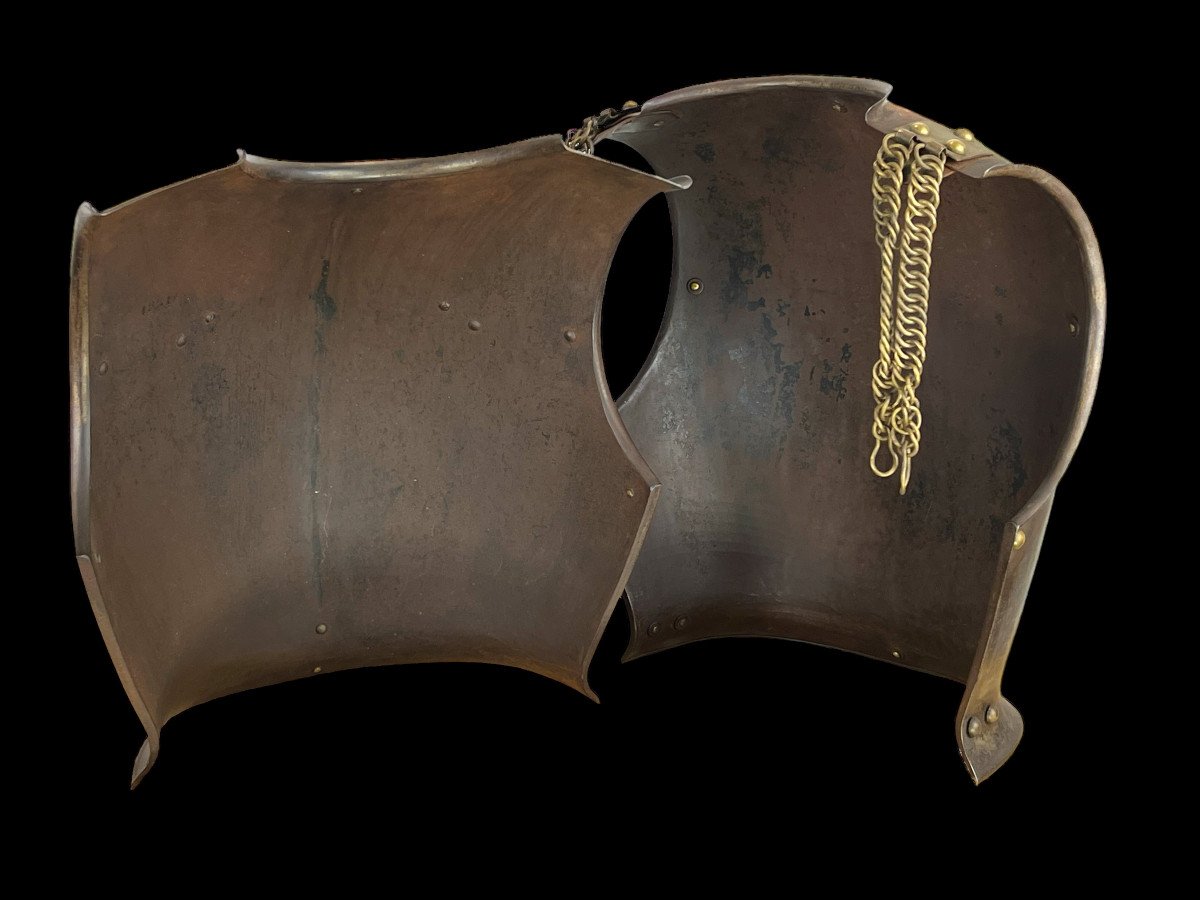 Cuirassier Breastplate In Sheet Iron / Manufure d'Armes De Chatlt 1831-photo-3