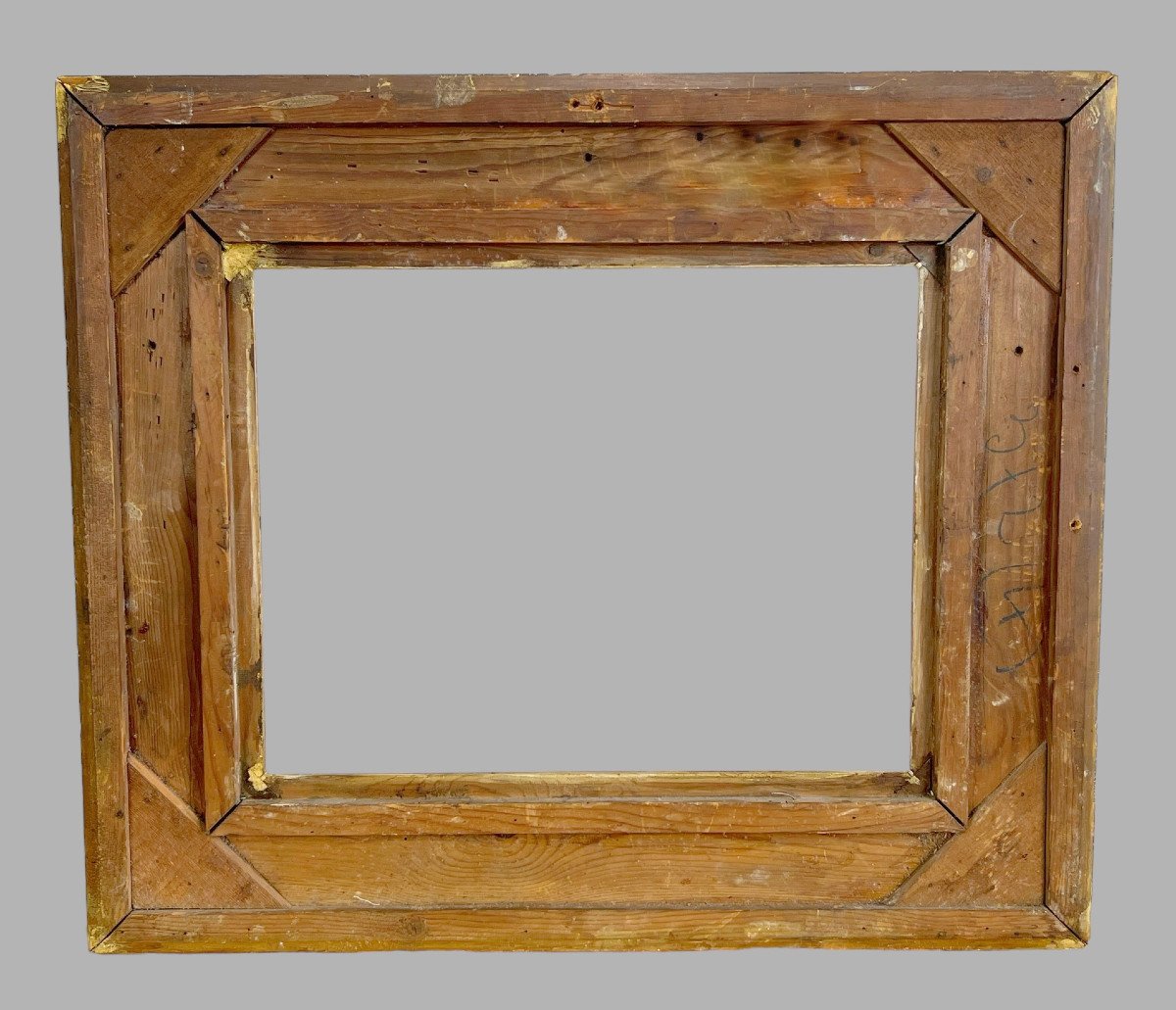 Old Napoleon III Frame In Carved And Patinated Wood For Painting 43.5 Cm X 34 Cm-photo-8
