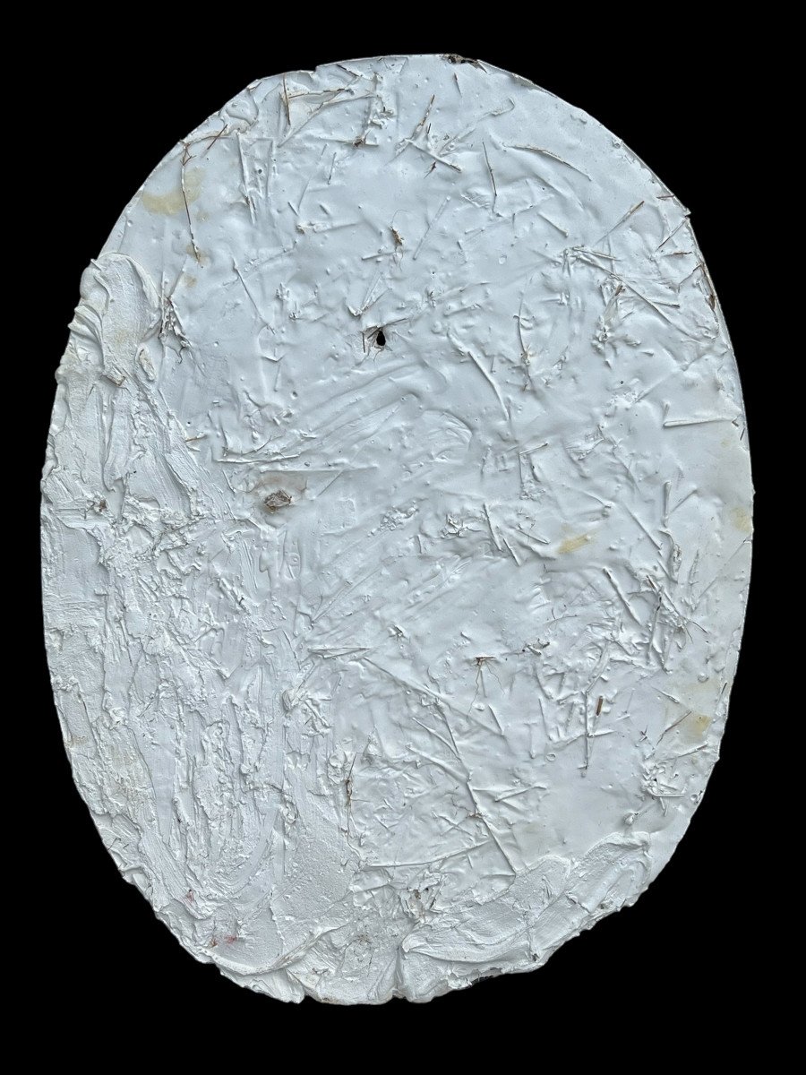 Oval Bas Relief Medallion After The Decor Of The Monument Of The Heart Of Louis XVIII-photo-4