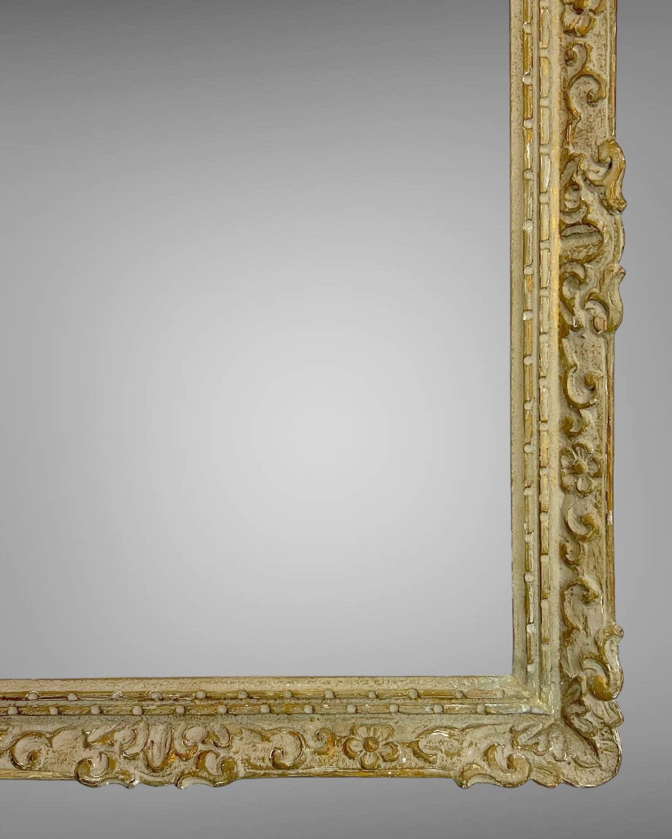 Old Montparnasse Frame In Patinated Carved Wood For Painting 60 Cm X 51 Cm-photo-3