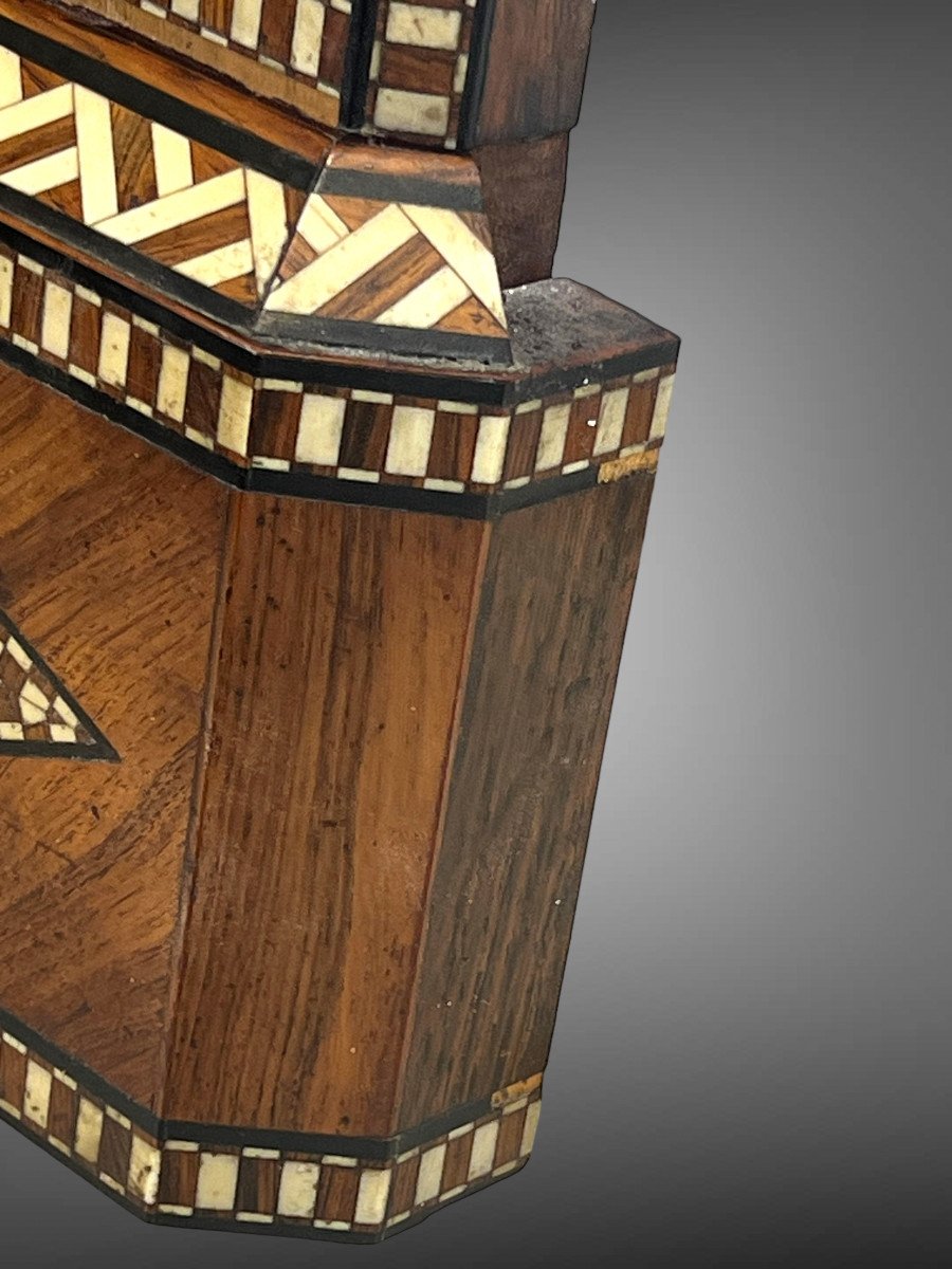 Barometer / Thermometer From Leydecker In Paris In Marquetry Napoleon III Period-photo-7