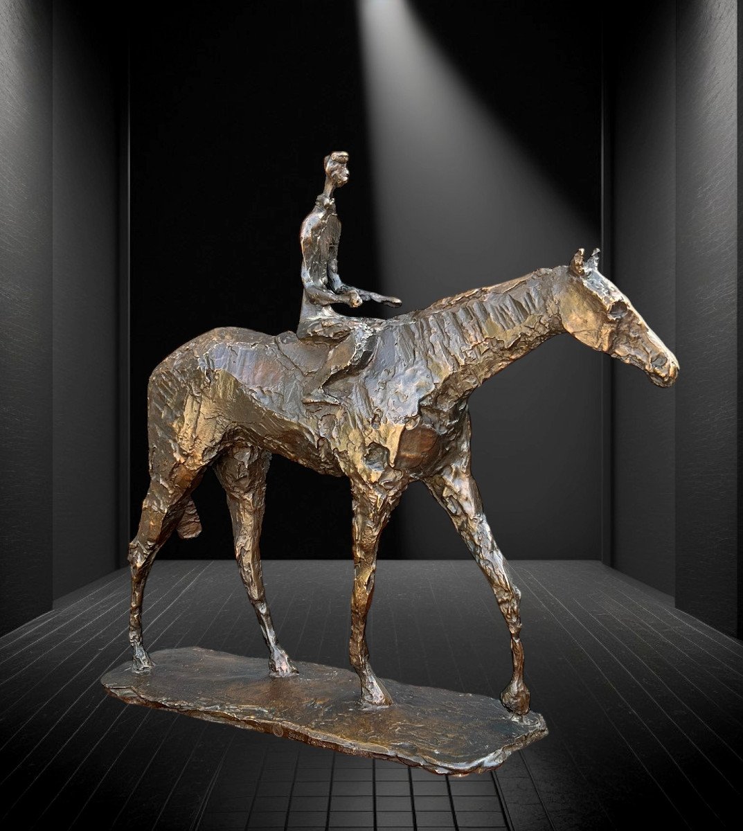 Sculpture XX E En Bronze Signé De Louis Leygue N° 7/8 Cachet Fondeur Susse Paris-photo-2