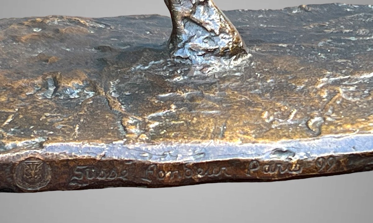 Sculpture XX E En Bronze Signé De Louis Leygue N° 7/8 Cachet Fondeur Susse Paris-photo-4
