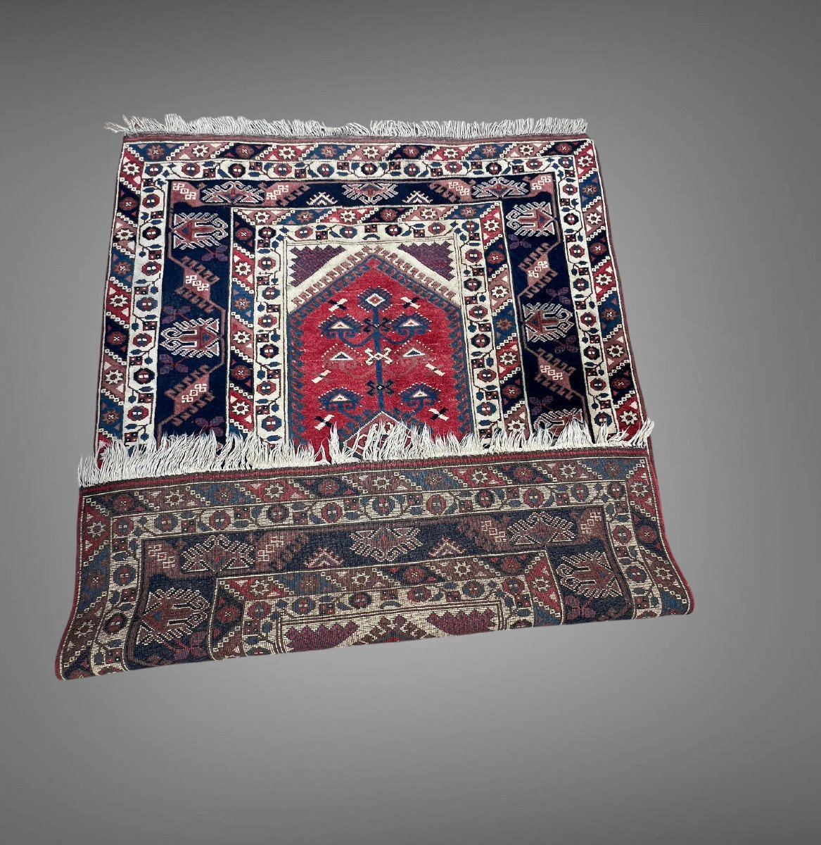 Tapis Turques En Laine Fait Main Noué De 220 Cm X 162 Cm-photo-5