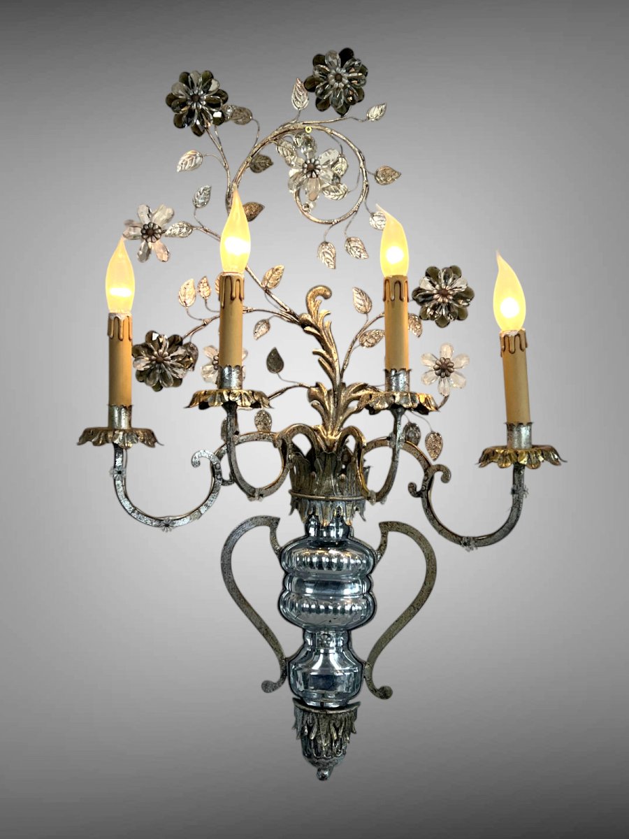 Large Wall Lamp By "banci Firenze Italy Design Regenge" From The 60s-photo-2