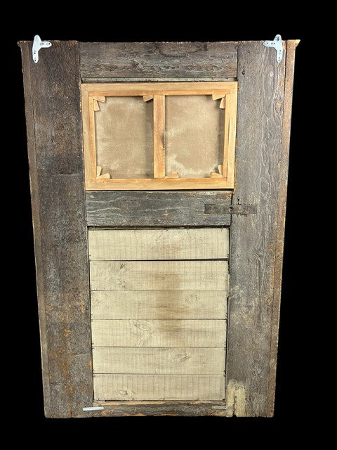18th Century Pier In Lacquered Wood, Louis XVI Period, With Its Original Painting-photo-5